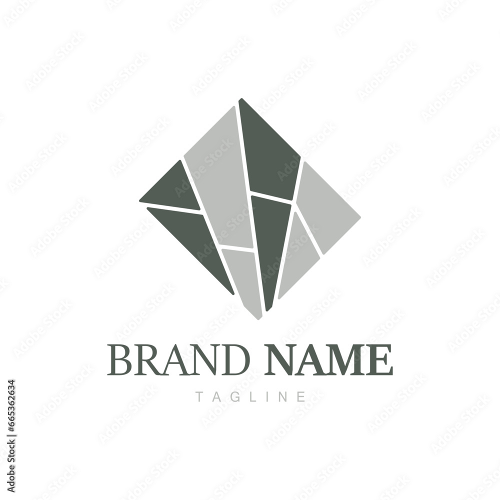 Floor Logo Design for Home Ceramic Decoration with Minimalist Abstract Shapes, Vector Templet Illustration Floor Logo Design for Home Ceramic Decoration with Minimalist Abstract Shapes, Vector Templet Illustration
