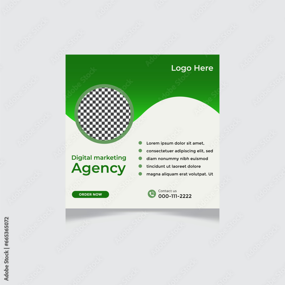 Editable square banner template. Digital Marketing Agency banner with gradient color background. Flat design vector with a photo collage. Usable for social media, story, and web internet ads. Editable square banner template. Digital Marketing Agency banner with gradient color background. Flat design vector with a photo collage. Usable for social media, story, and web internet ads.