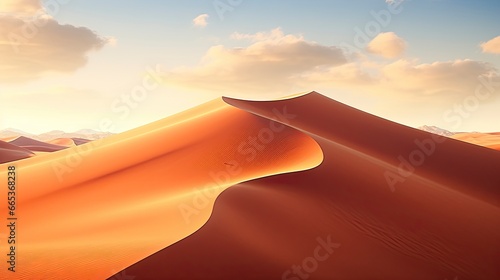 Desert with magical sands and dunes as inspiration for exotic adventures in dry climates.