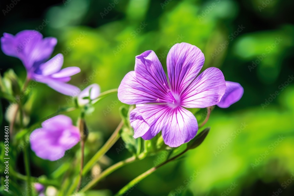 Fototapeta premium Geranium wilfordii flower.