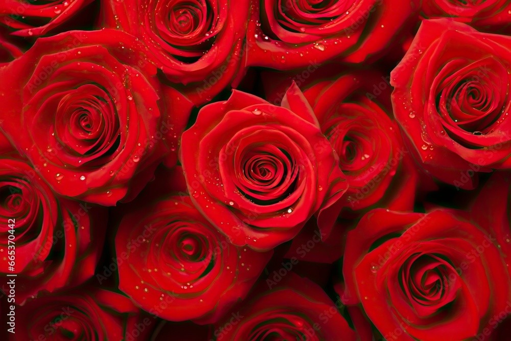 Red Rose Background for Valentine's Day. Red Rose Background for Valentine's Day.