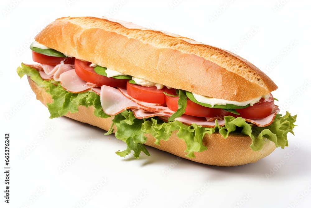 Gourmet sandwich isolated on white background. Gourmet sandwich isolated on white background.