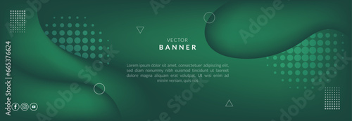 Abstract vector banner design template