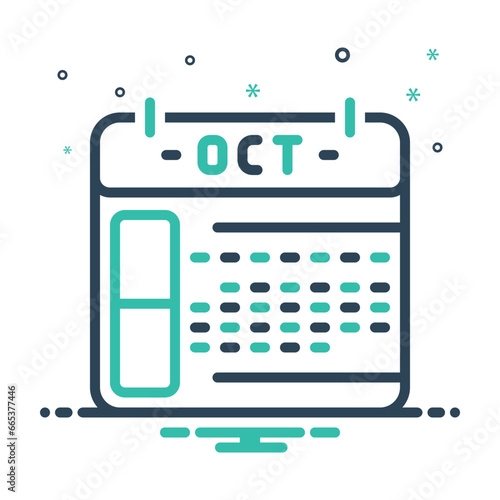 Mix icon for october