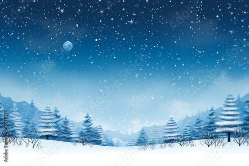 Classic Christmas holidays background colorful illustration with copy space © Rytis