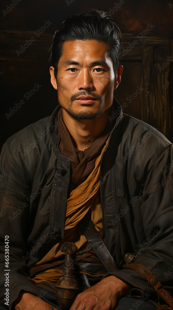 Fototapeta premium Asian Man Portrait