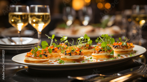 Exquisite Culinary Affair. Caviar and Truffles