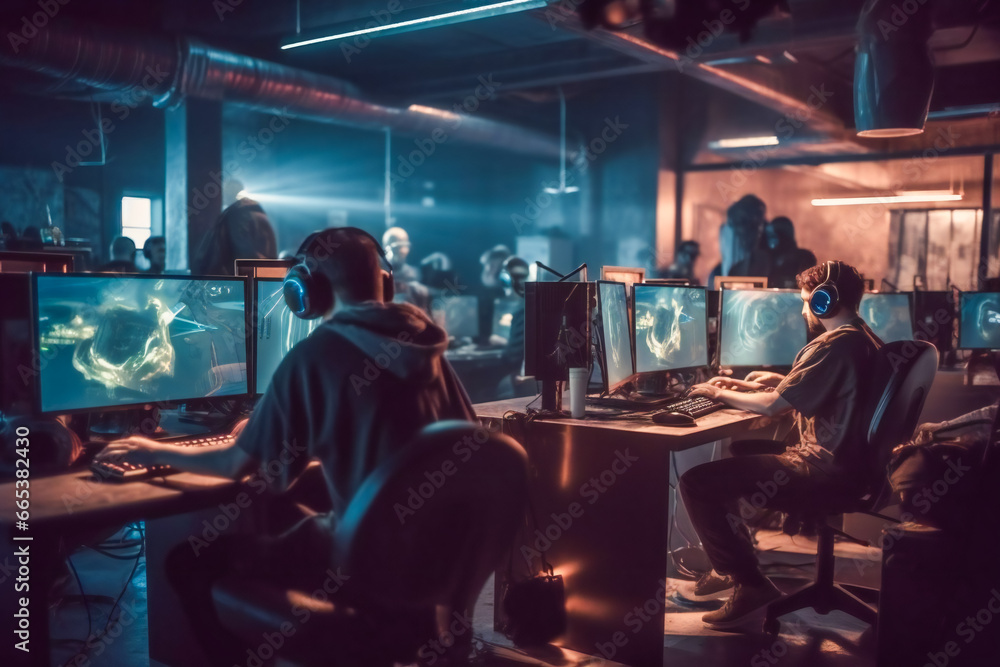 Match of E-sports Tournament. E-sports Championship. Generative AI Match of E-sports Tournament. E-sports Championship. Generative AI