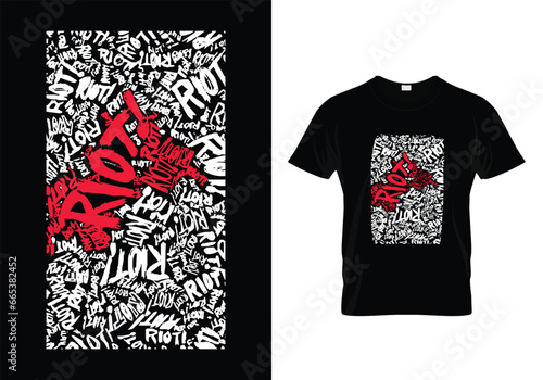 t shirt print Riot