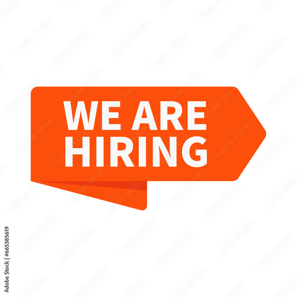 We Are Hiring In Orange Ribbon Rectangle Right Shape For Promotion Member Subscription
We Are Hiring In Orange Ribbon Rectangle Right Shape For Promotion Member Subscription