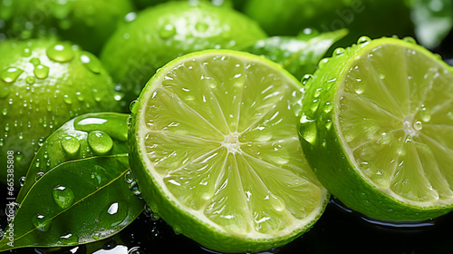 Lime with Water Droplets