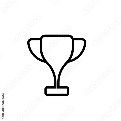 Trophy icon vector