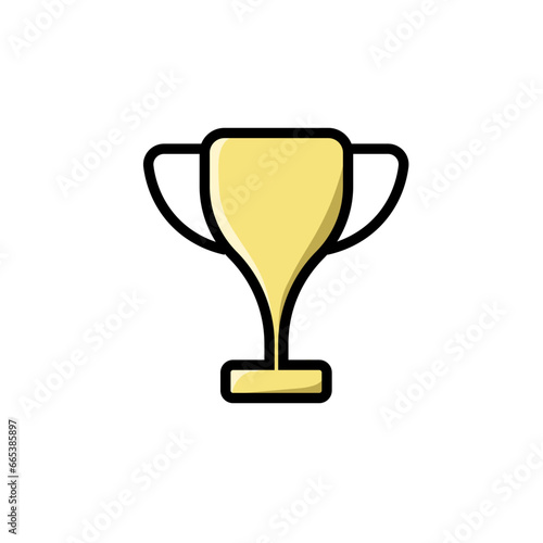 Trophy icon vector