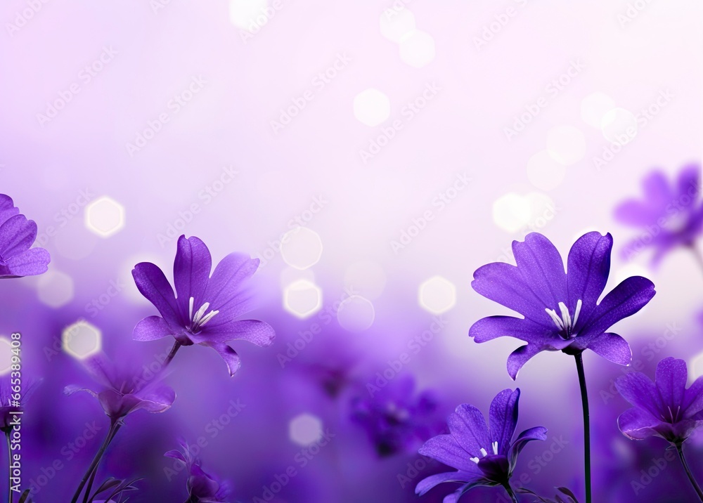 Abstract spring background with purple flowers. Abstract spring background with purple flowers.