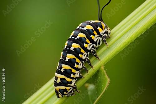 Caterpillar dovetail butterfly. photo