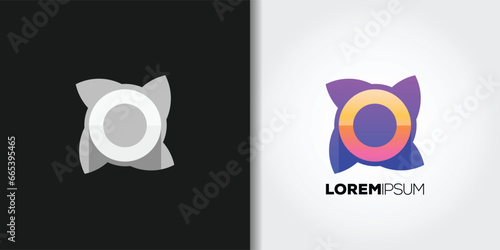 pinwheel logo set