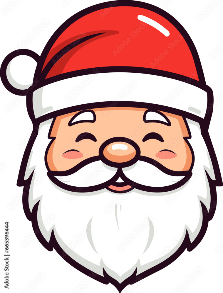 Santa Claus. Cartoon style. Vector illustration