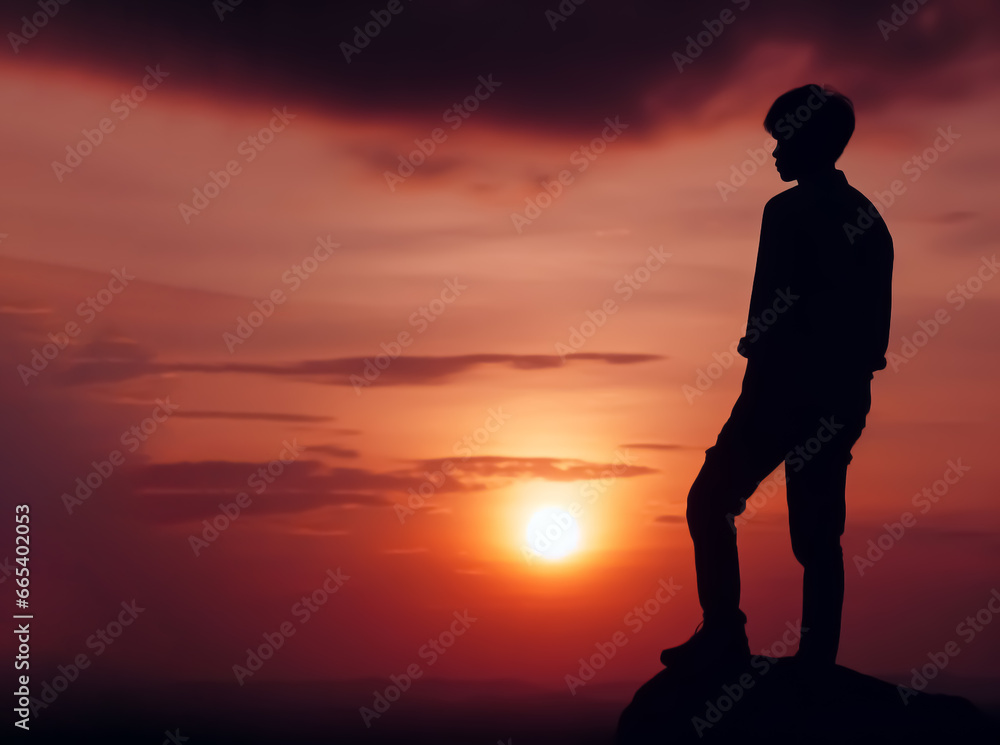 silhouette of a man silhouette of a man