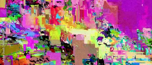  Abstract glitched datamoshing glitchy datamosh colorful art multi-color effect grain and noise texture 
