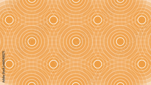 Orange abstract background with circles