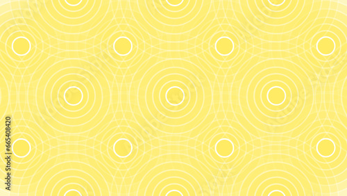 Yellow abstract background with circles