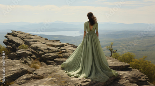 Woman in a long dress