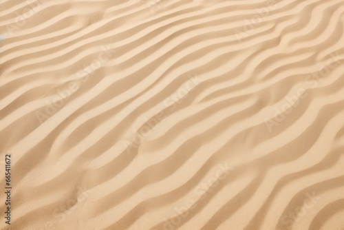 Closeup of sand pattern of a beach in the summer. AI Generated