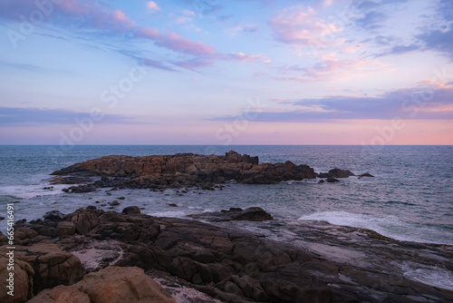 sunset over the sea