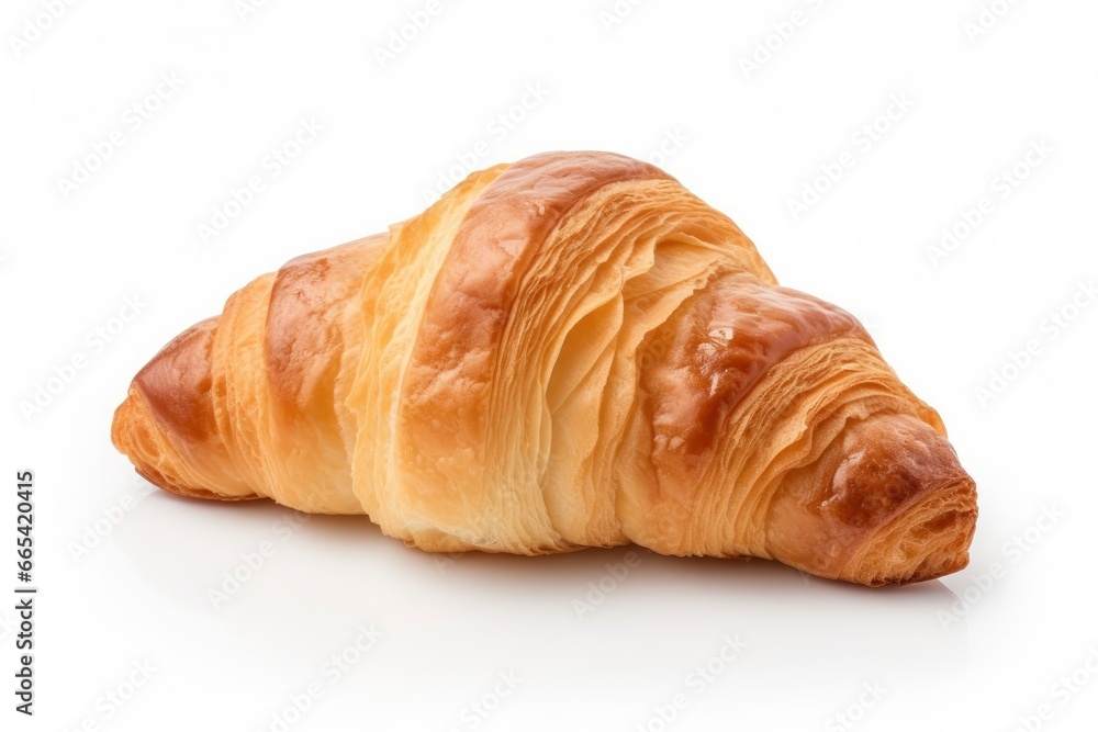 Croissant isolated on white background. Croissant isolated on white background.