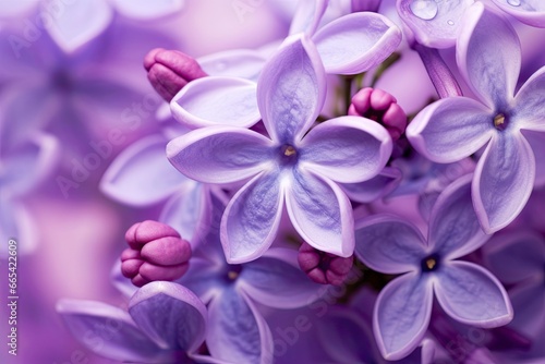 Lilac blossom macro background with copy space. © Hamidakhanom