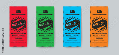 Modern Creative Chill out Dl flyer design. Party, Event, Night Party Rollup Banner design
