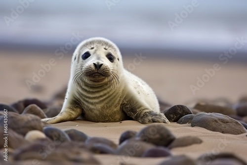 Harbor seal cub. © Hamidakhanom