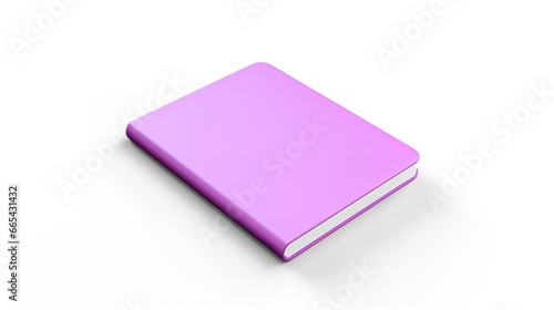 a 3d model of a purple notebook