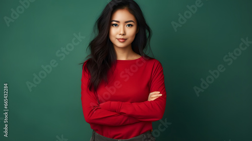 Portrait of an asian woman