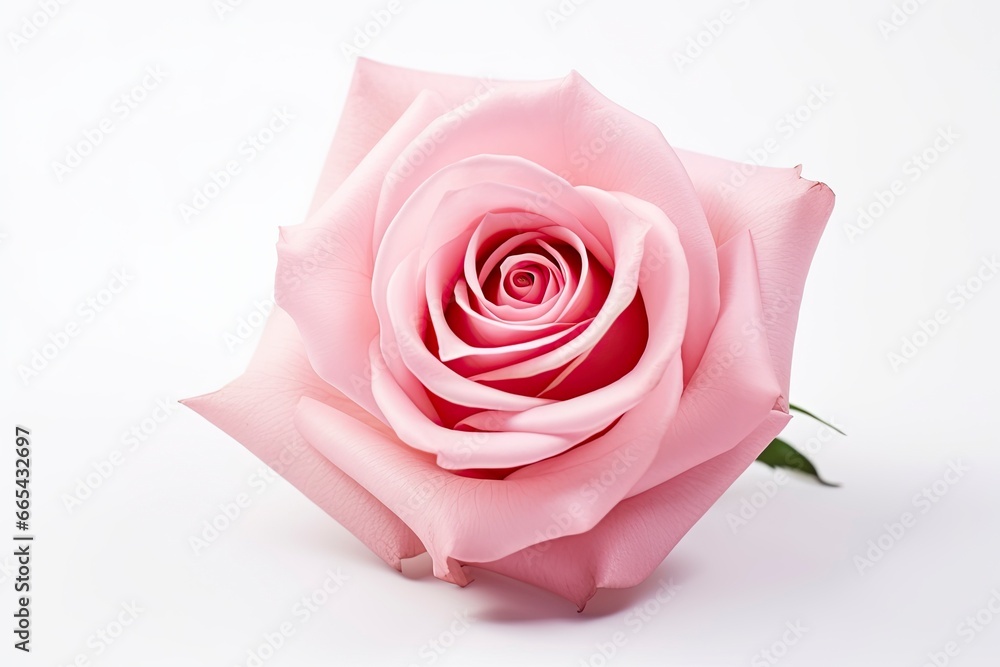Pink rose isolated on white background. Pink rose isolated on white background.