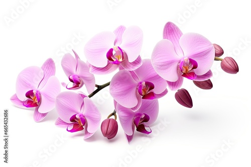 Pink Orchid isolated on white background. © Hamidakhanom