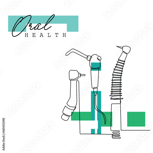line art of Orthodontic treatment. Dentists day and respect for their services to humanity. Dental procedures vector art concept. Isolated vector of teeth and jaws. Retainers braces denture