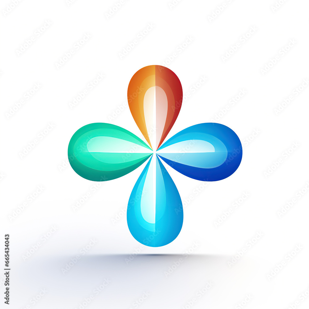 minimalistic logo emblem symbol for business company and brand on white background