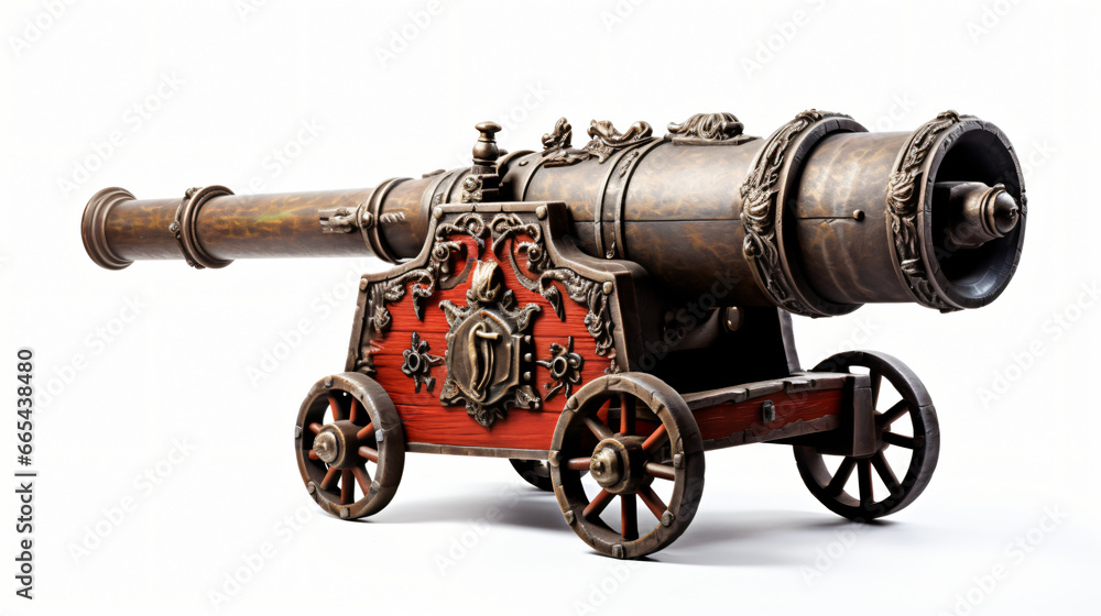 Cannon on a white background
