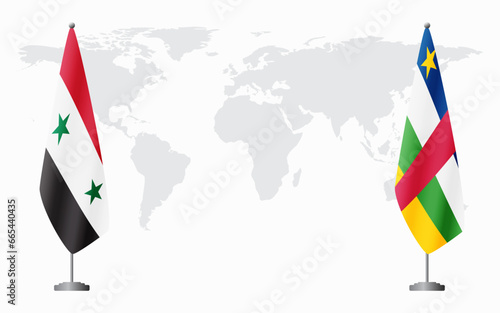 Syria and Central African Republic flags for official me