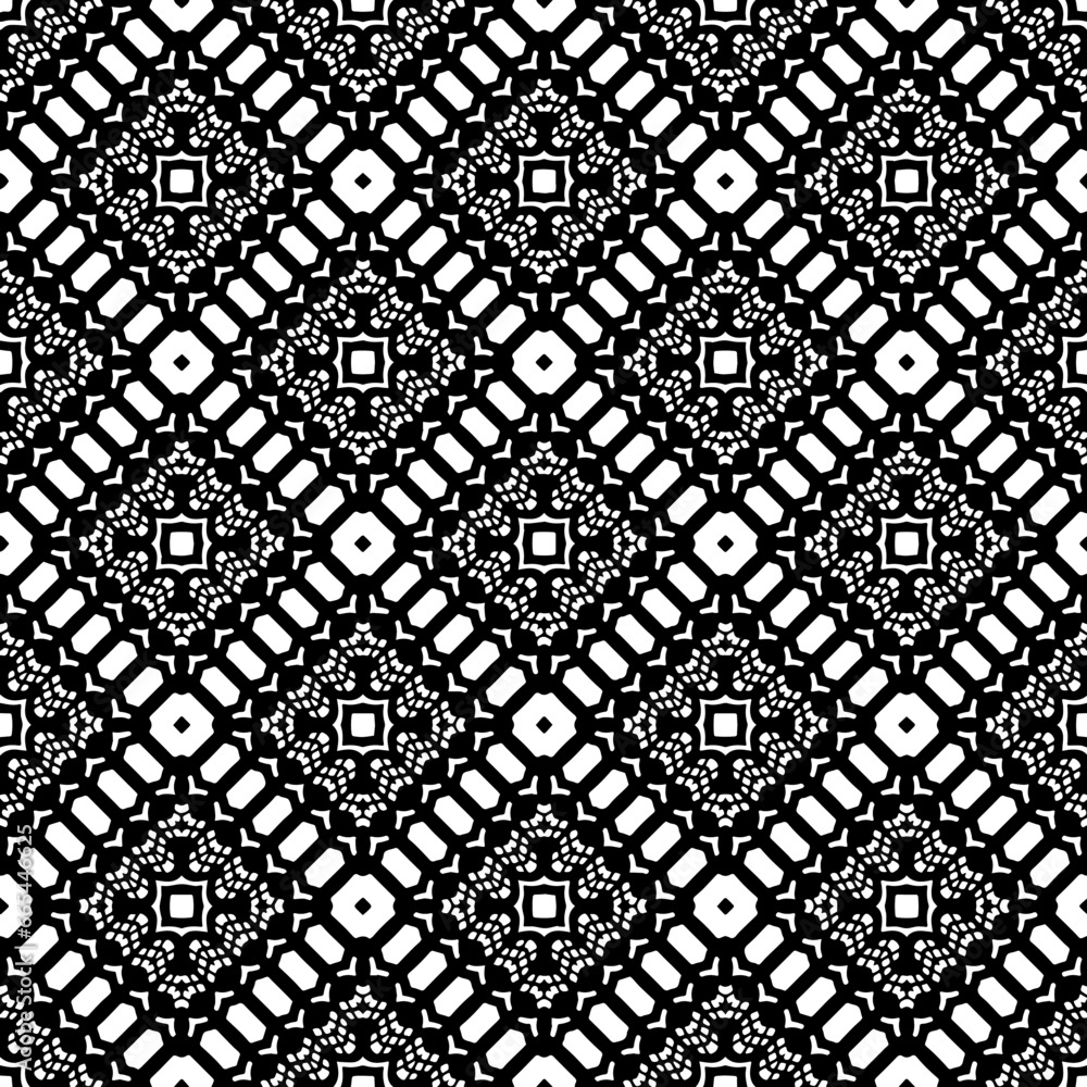 
White background with black pattern. Seamless texture for fashion, textile design,  on wall paper, wrapping paper, fabrics and home decor. Simple repeat pattern.