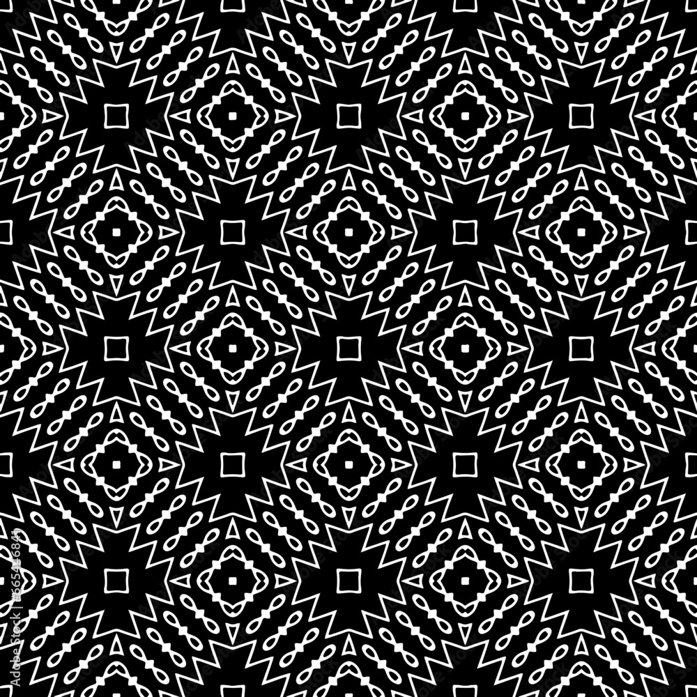 White background with black pattern. Seamless texture for fashion, textile design, on wall paper, wrapping paper, fabrics and home decor. Simple repeat pattern.
White background with black pattern. Seamless texture for fashion, textile design, on wall paper, wrapping paper, fabrics and home decor. Simple repeat pattern.