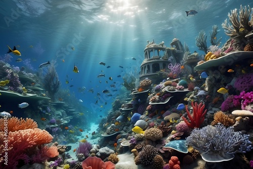 Dive into the depths of the ocean and discover a hidden world of marine life, brought to life with stunning realism and intricate details. From colorful coral reefs to mysterious sea creatures. Genera