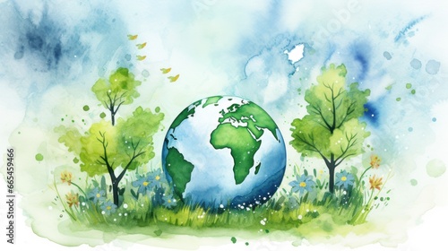 Fototapeta Naklejka Na Ścianę i Meble -  Green planet earth 