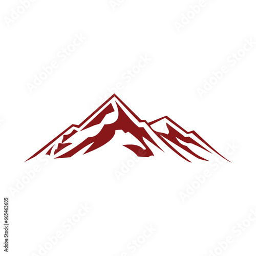 abstract mountain logo icon