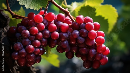 The fully ripened grape on the vine symbolizes the approaching harvest day, promising the culmination of this flavorful grape fruit