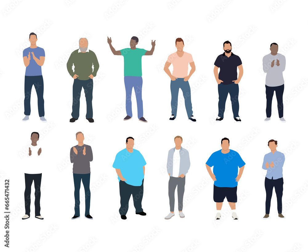 variety of different men isolated variety of different men isolated