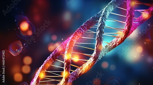 3d rendered microscopic illustration of DNA