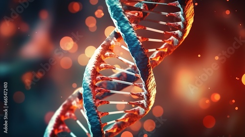 3d rendered microscopic illustration of DNA