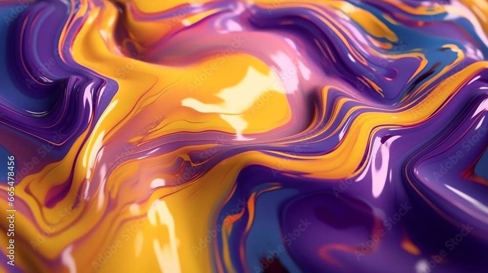 wallpaper abstrack organic liquid ilustration purple yellow